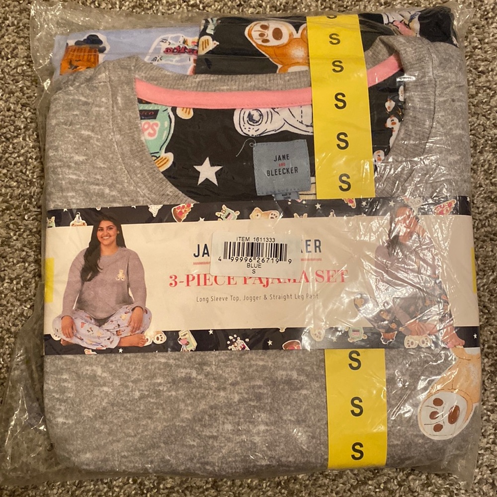 Jane And Bleecker 3-Piece Pajama Set - Gem